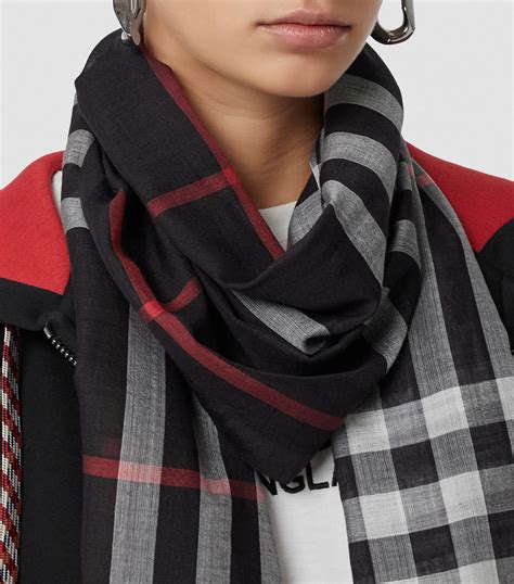 burberry check muffler|Burberry silk scarves on sale.